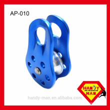 Mountaineering With Fixed-Sided Fit 13mm Rope Aluminum Single Pulley